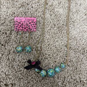 Betsey Johnson Necklace and Earring Set